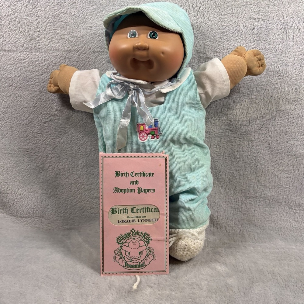 Vintage Cabbage Patch Kids Preemie Loralie Lynnette Doll Papers Coleco 1982
